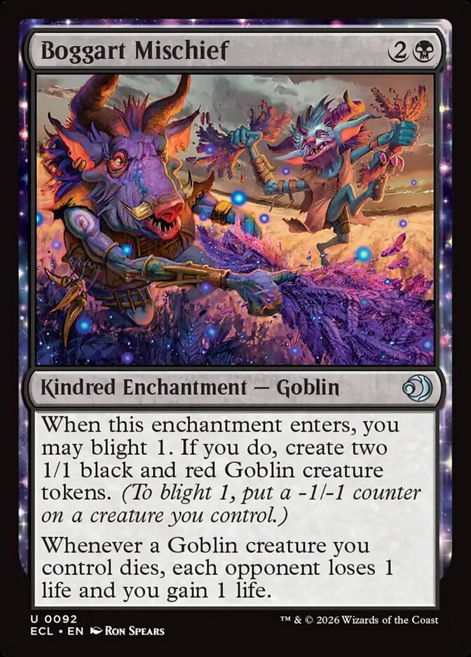 Boggart Mischief - carta Magic The Gathering