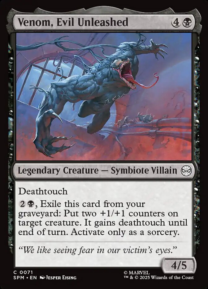 Venom, Evil Unleashed - carta Magic The Gathering