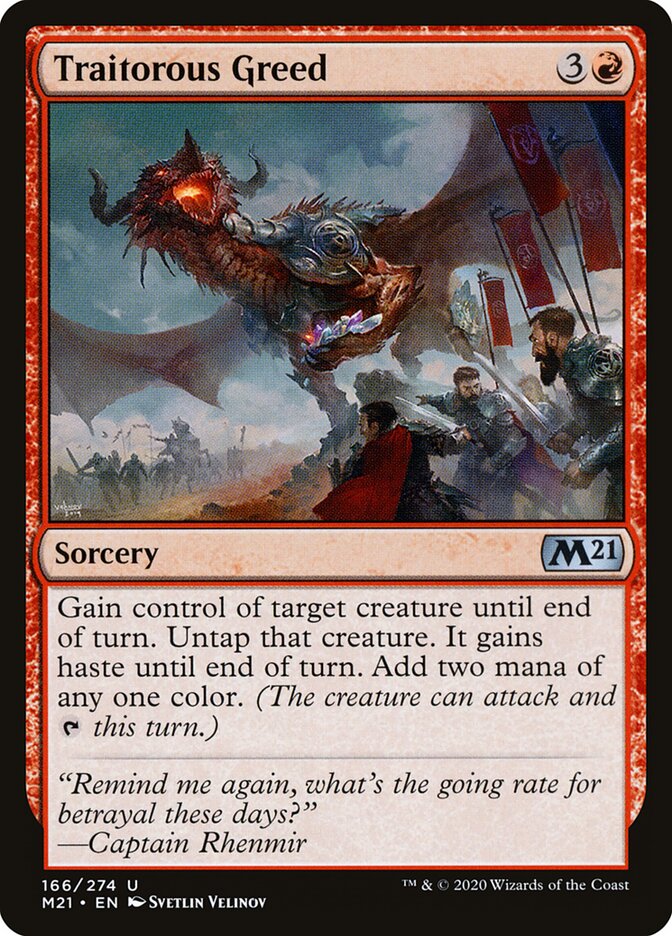 Traitorous Greed - carta Magic The Gathering