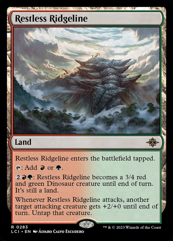 Restless Ridgeline - carta Magic The Gathering