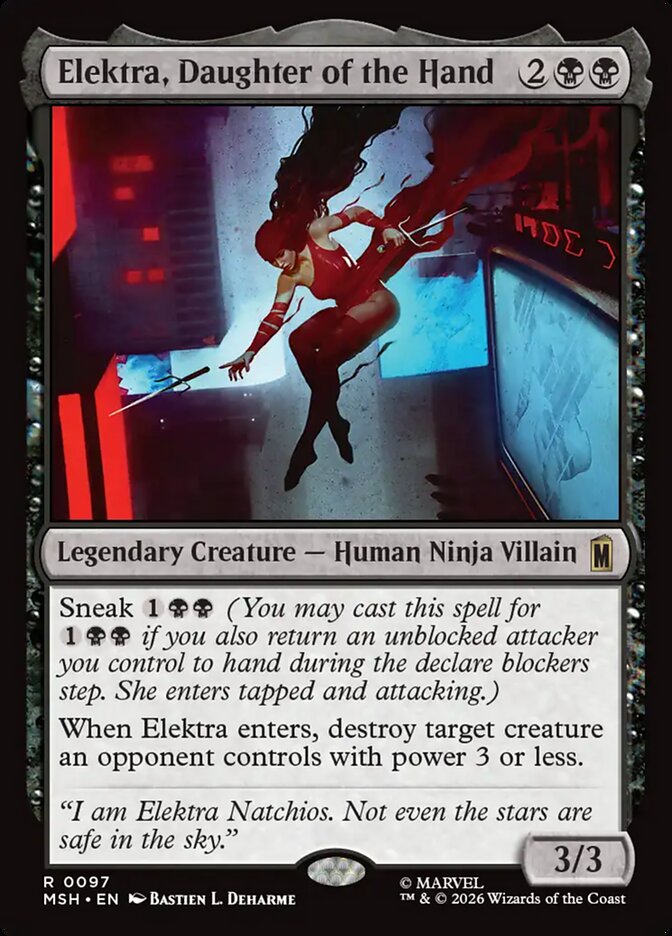 Elektra, Daughter of the Hand - carta Magic The Gathering