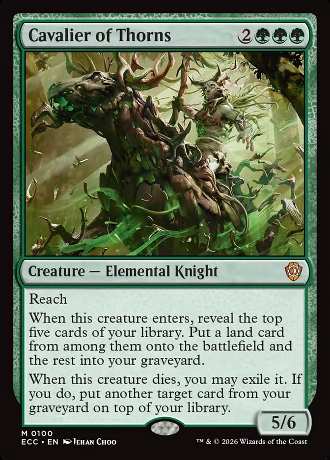 Cavalier of Thorns - carta Magic The Gathering