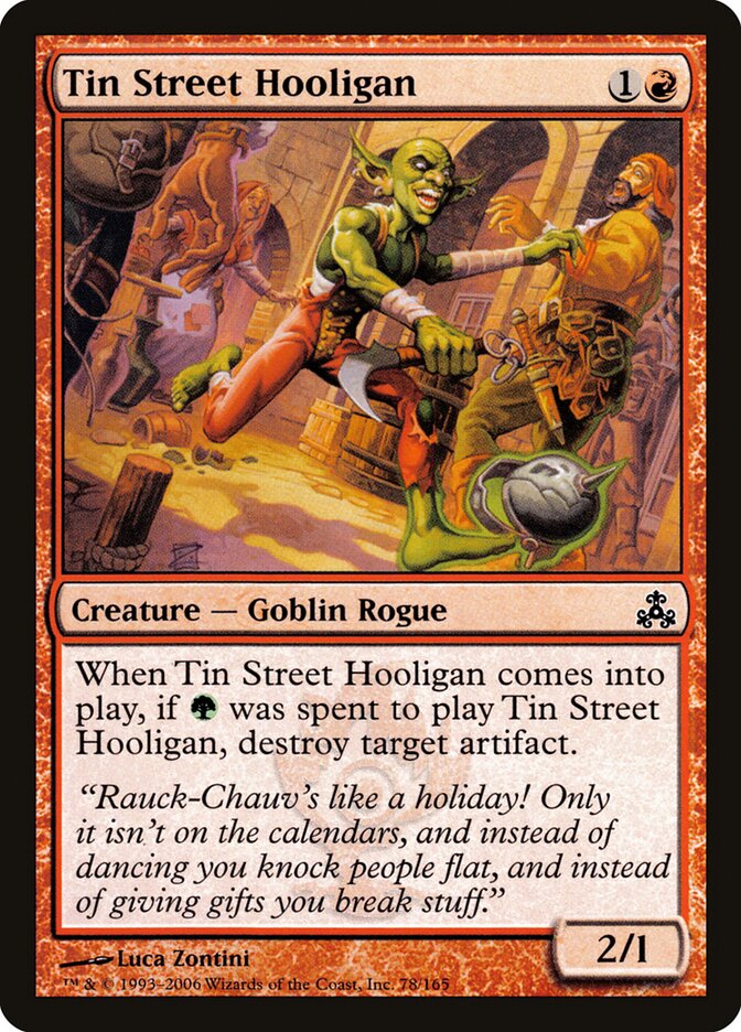 Tin Street Hooligan - carta Magic The Gathering