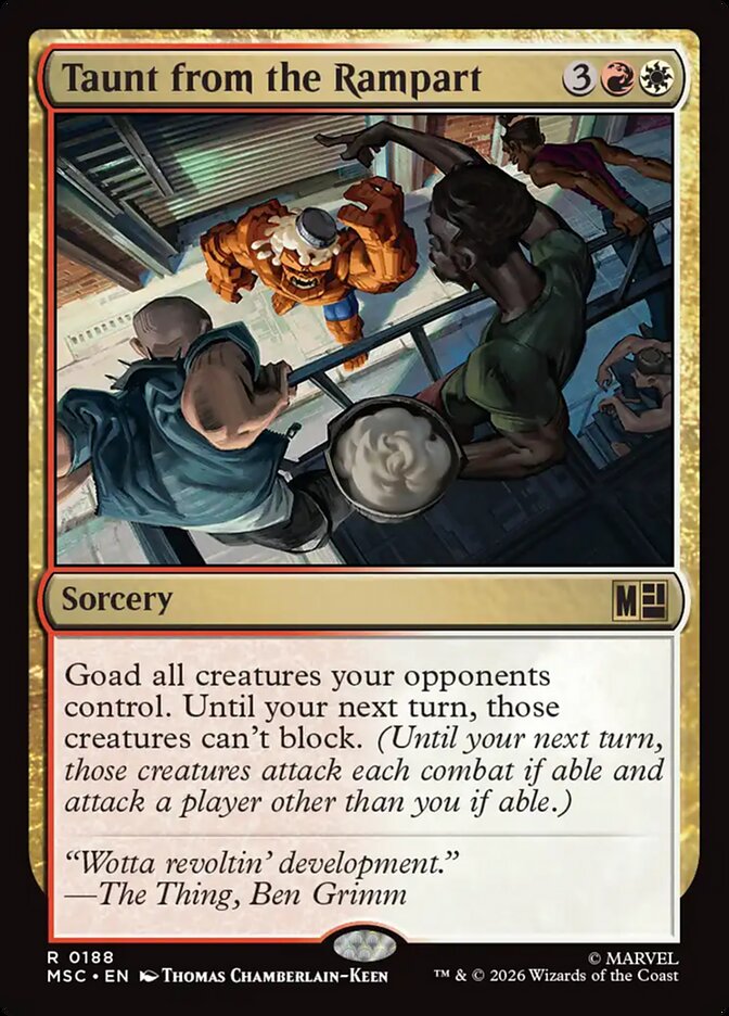 Taunt from the Rampart - carta Magic The Gathering