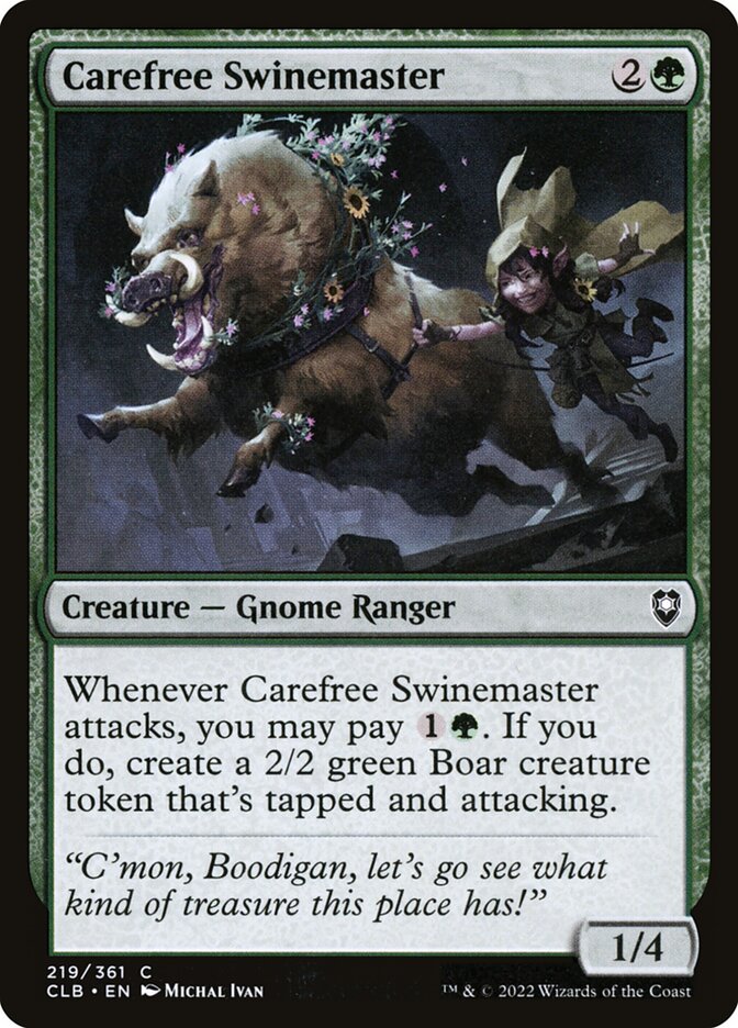 Carefree Swinemaster - carta Magic The Gathering