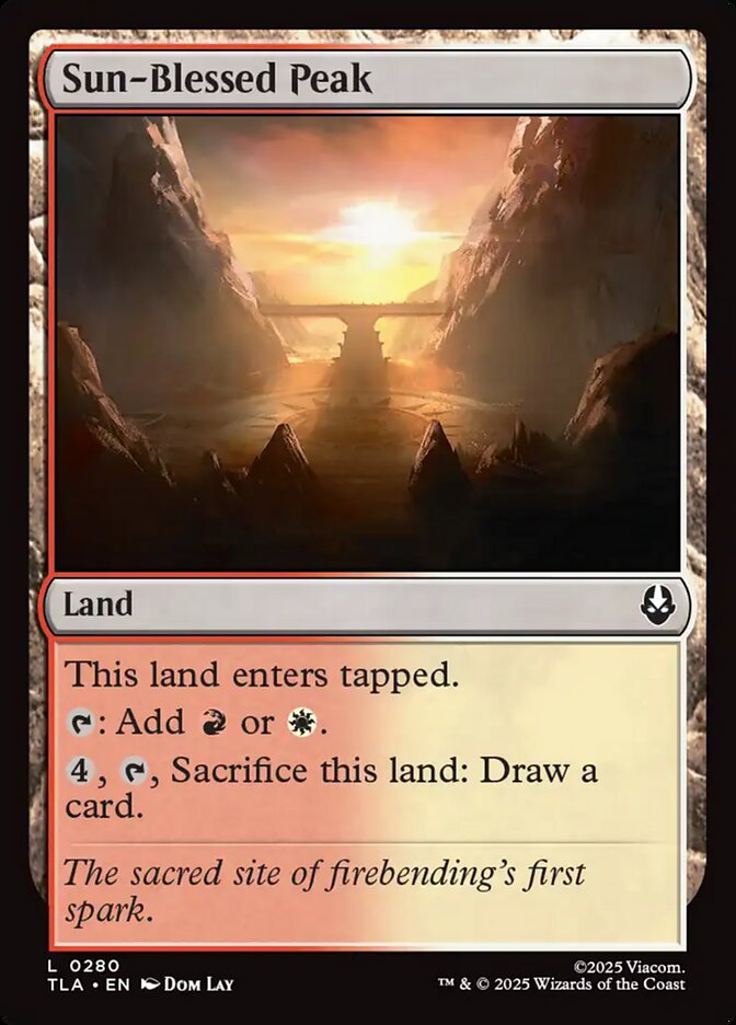 Sun-Blessed Peak - carta Magic The Gathering