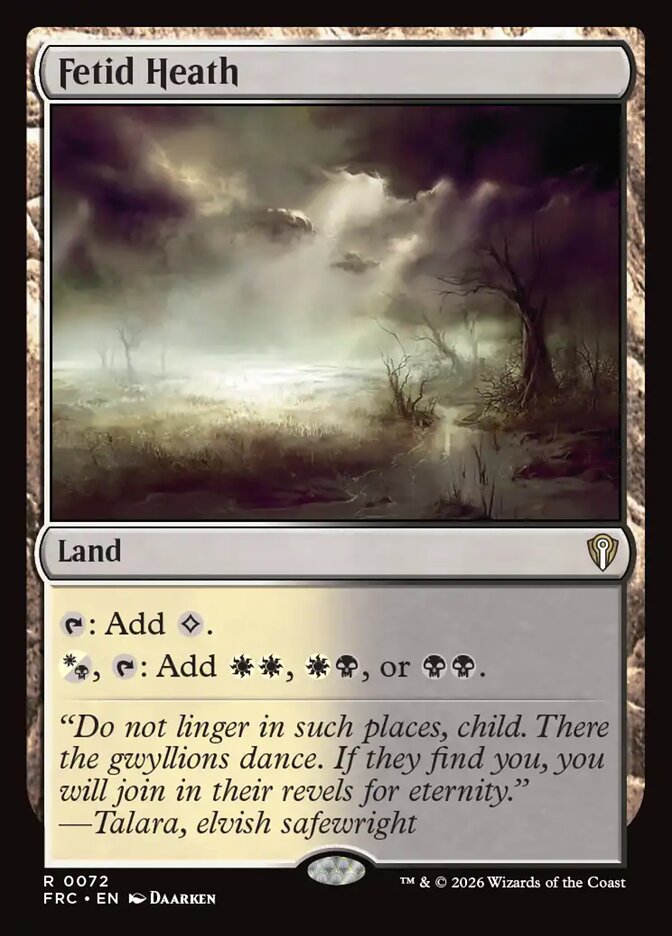 Fetid Heath - carta Magic The Gathering