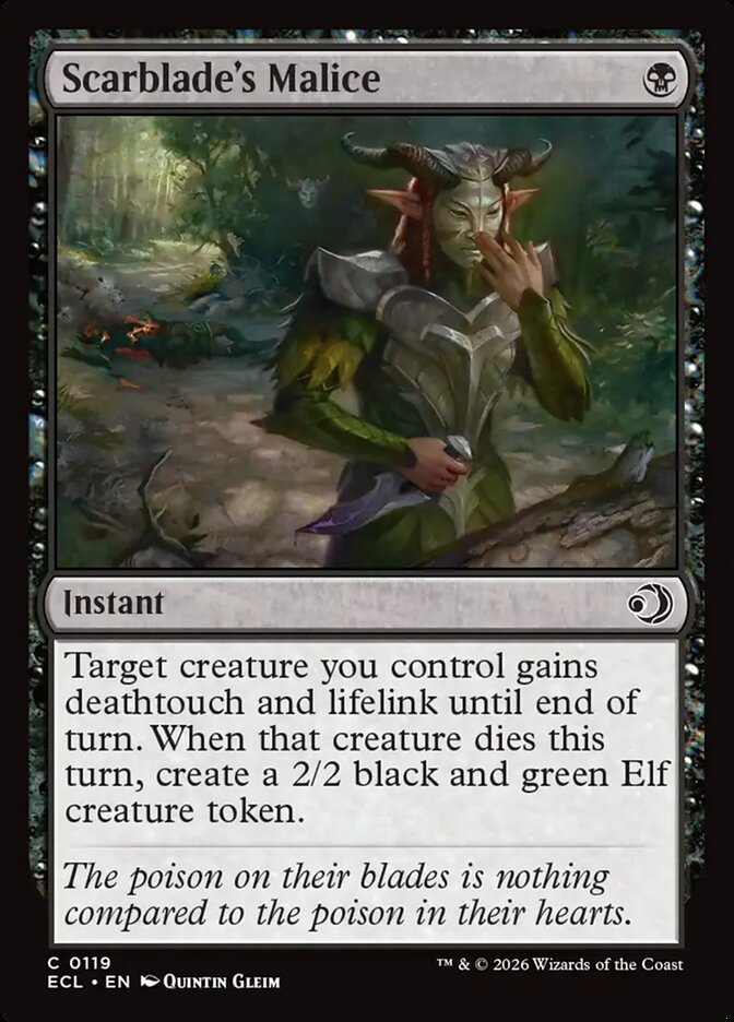 Scarblade's Malice - carta Magic The Gathering