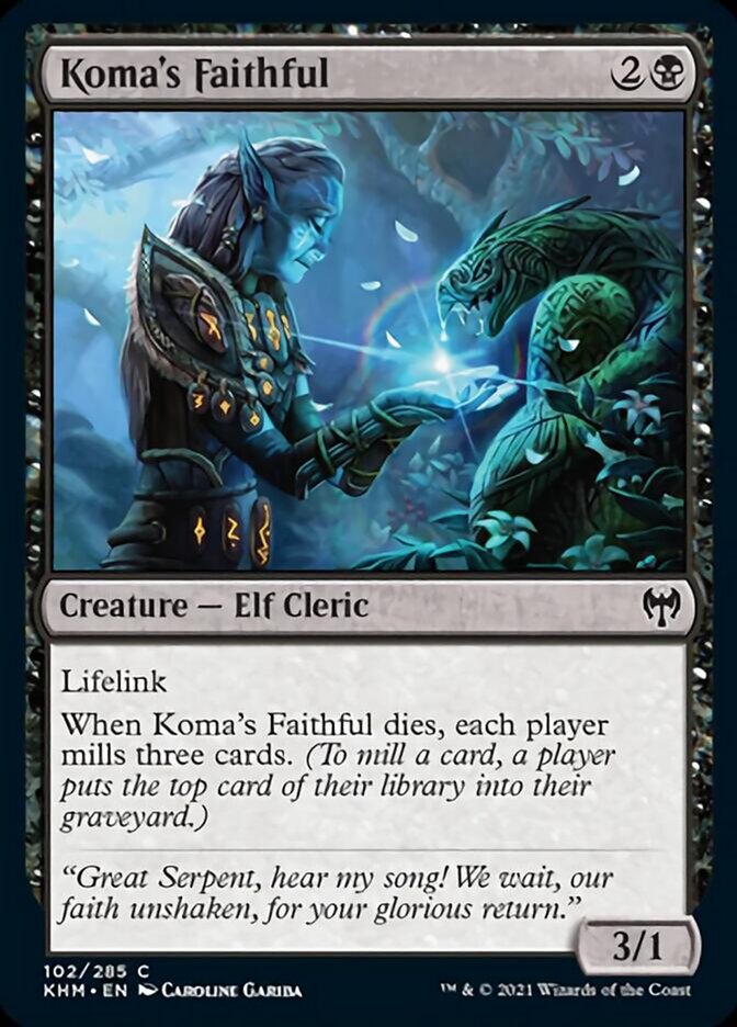 Koma's Faithful - carta Magic The Gathering