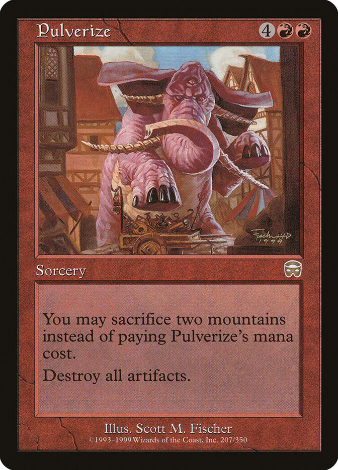 Pulverize - carta Magic The Gathering
