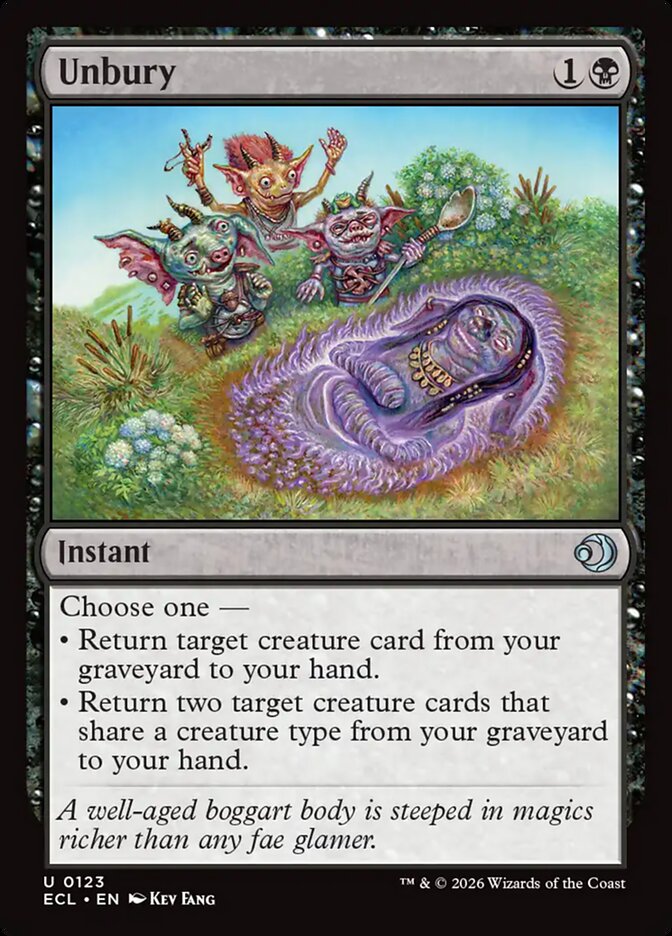 Unbury - carta Magic The Gathering
