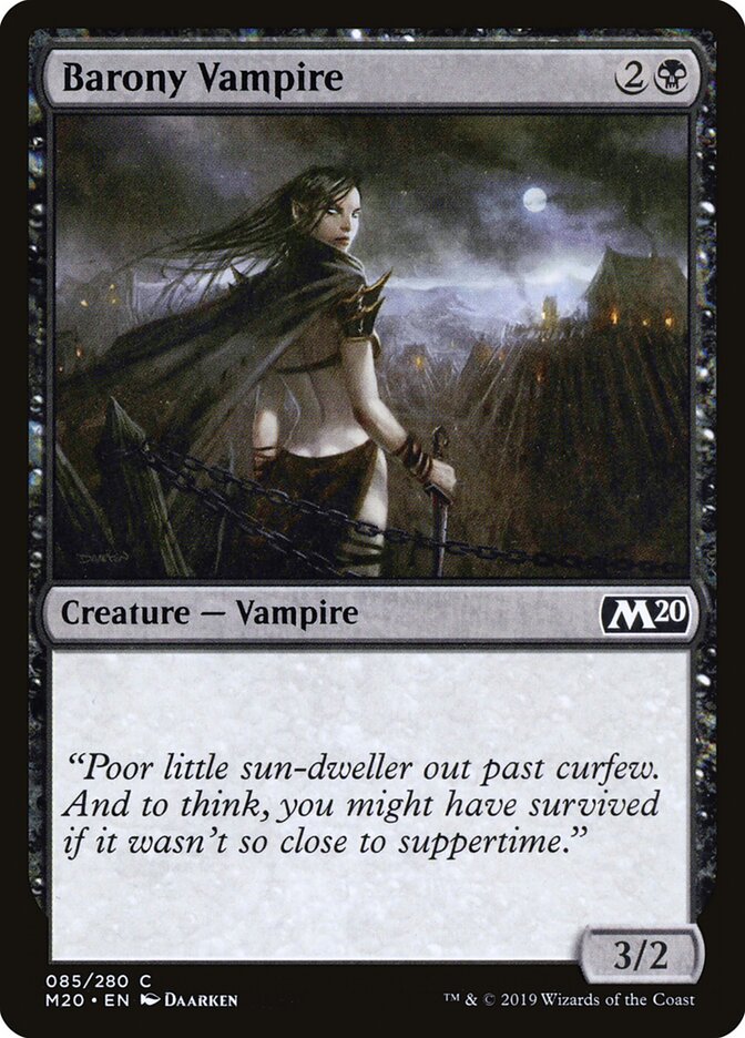 Barony Vampire - carta Magic The Gathering