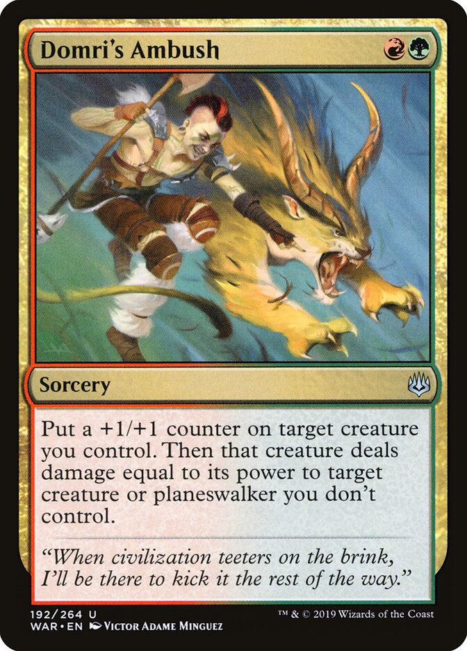 Domri's Ambush - carta Magic The Gathering