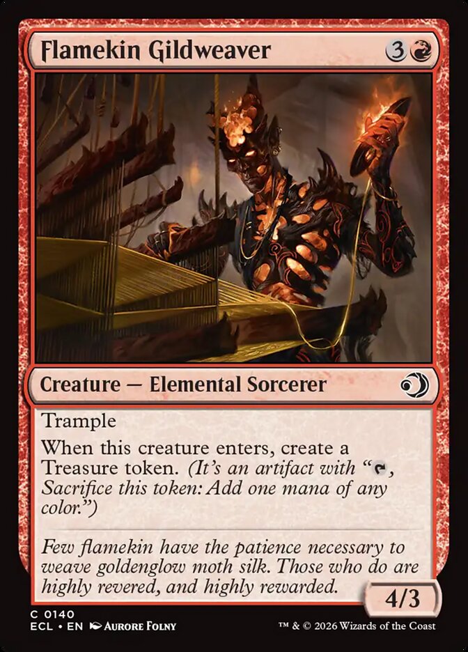 Flamekin Gildweaver - carta Magic The Gathering