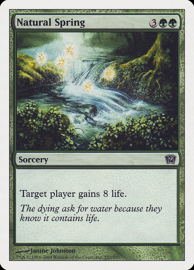 Natural Spring - carta Magic The Gathering