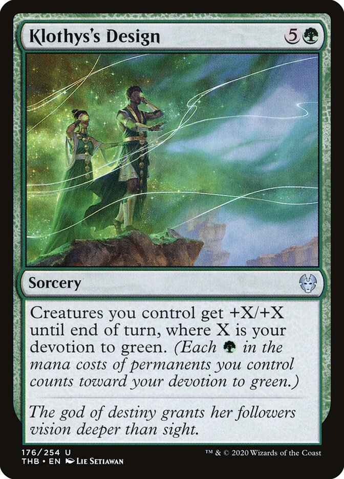 Klothys's Design - carta Magic The Gathering