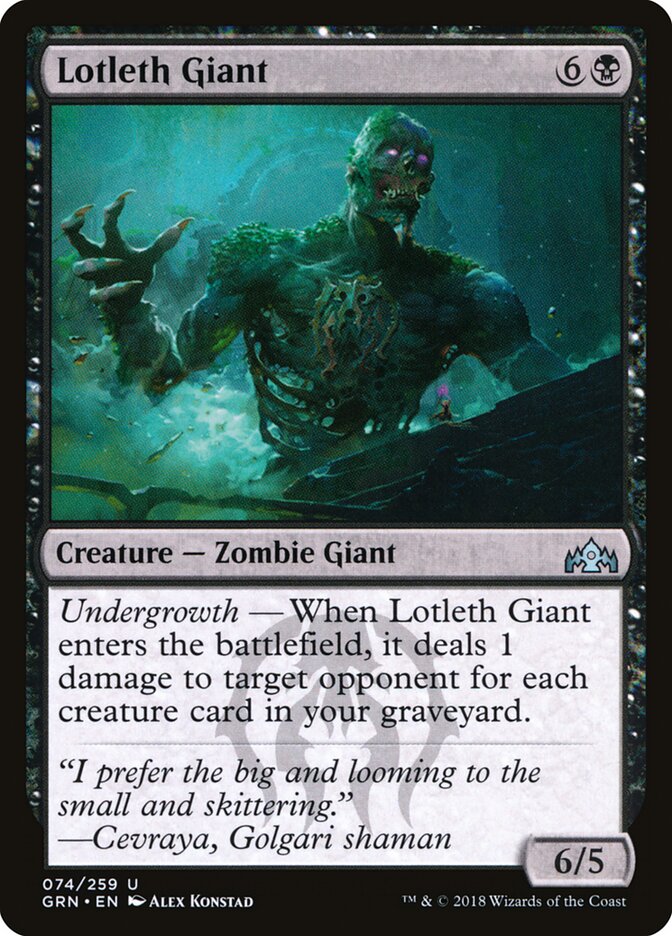 Lotleth Giant - carta Magic The Gathering