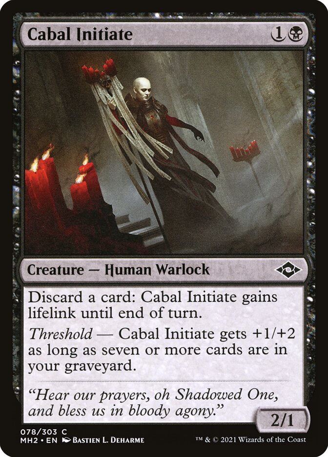Cabal Initiate - carta Magic The Gathering