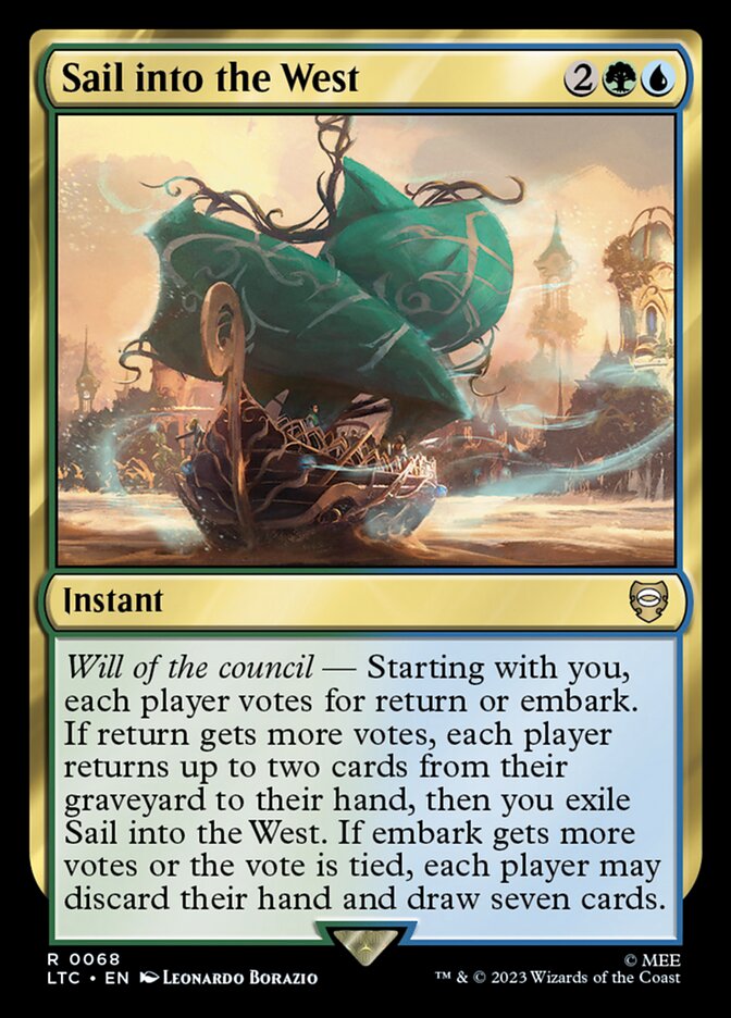 Sail into the West - carta Magic The Gathering