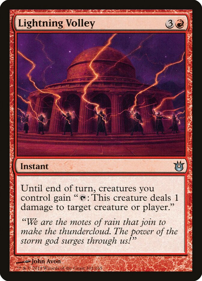 Lightning Volley - carta Magic The Gathering