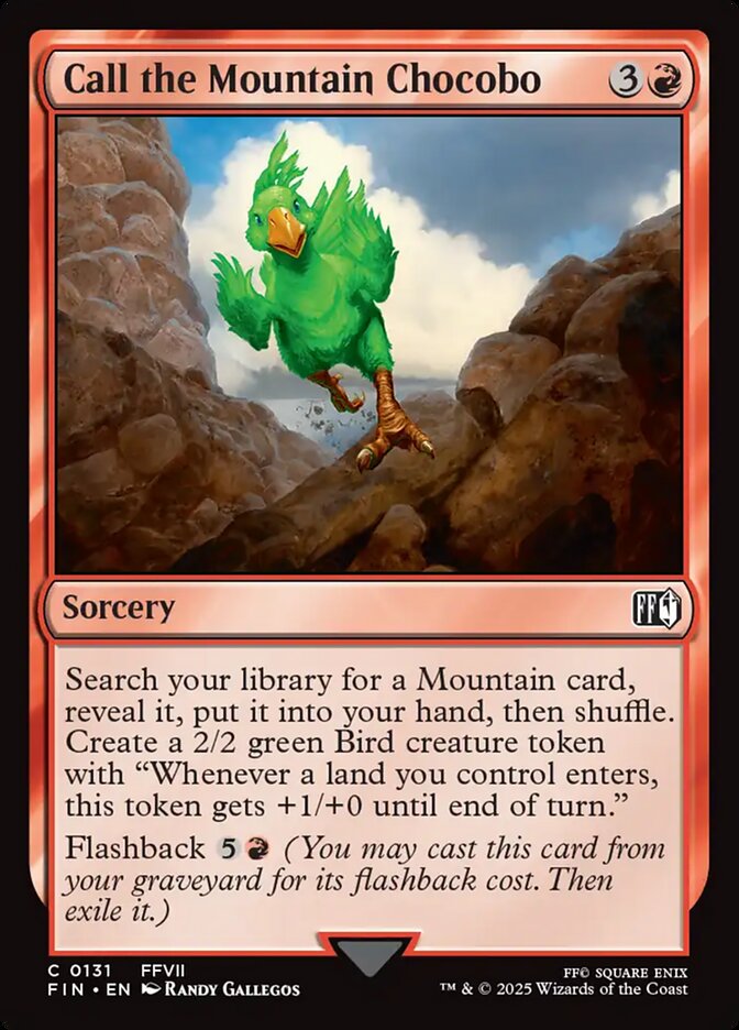 Call the Mountain Chocobo - carta Magic The Gathering