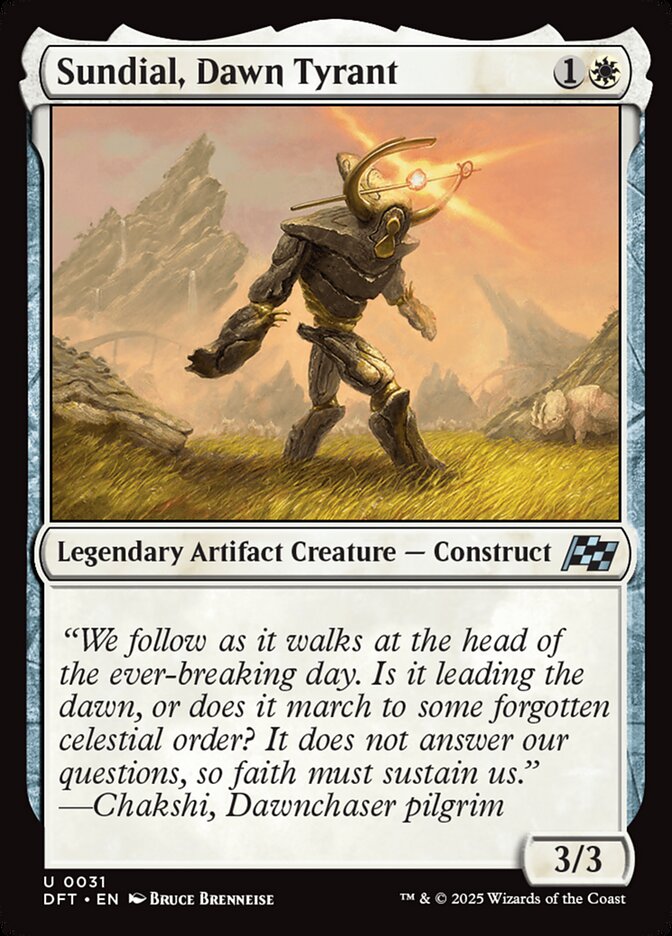 Sundial, Dawn Tyrant - carta Magic The Gathering