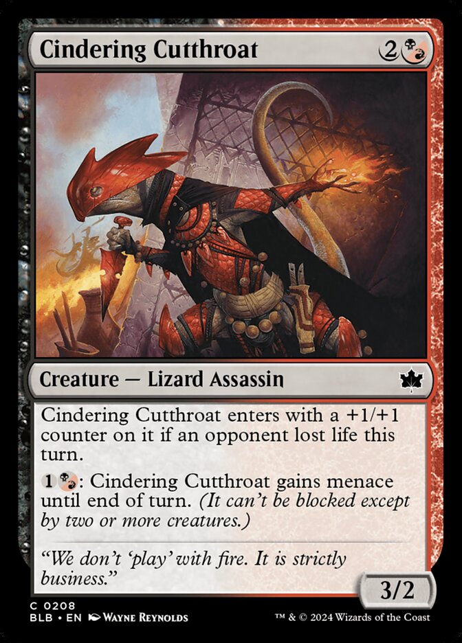 Cindering Cutthroat - carta Magic The Gathering