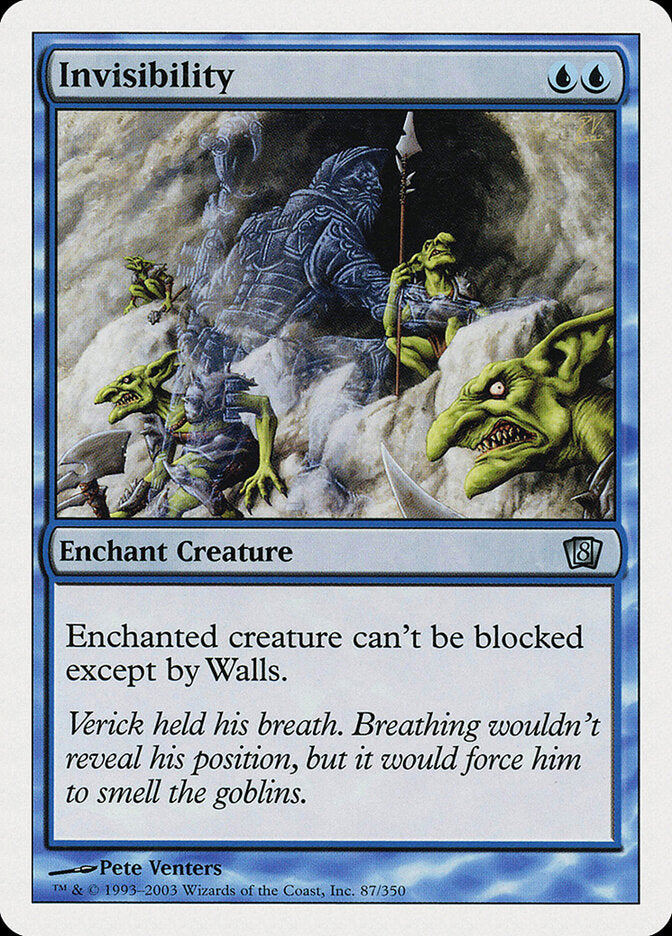 Invisibility - carta Magic The Gathering