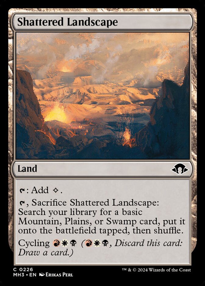 Shattered Landscape - carta Magic The Gathering