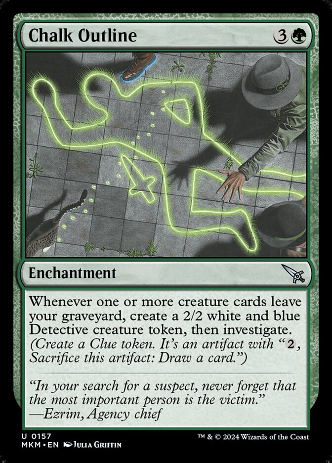 Chalk Outline - carta Magic The Gathering