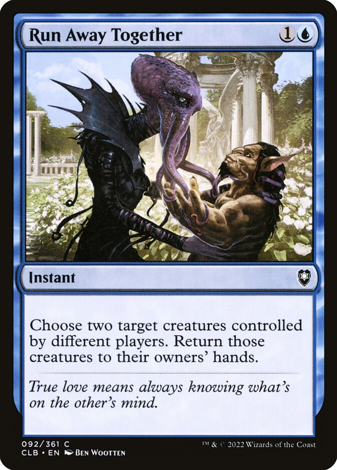 Run Away Together - carta Magic The Gathering