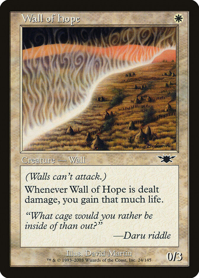 Wall of Hope - carta Magic The Gathering