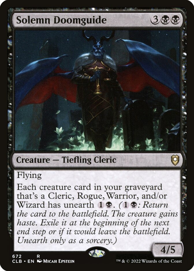 Solemn Doomguide - carta Magic The Gathering
