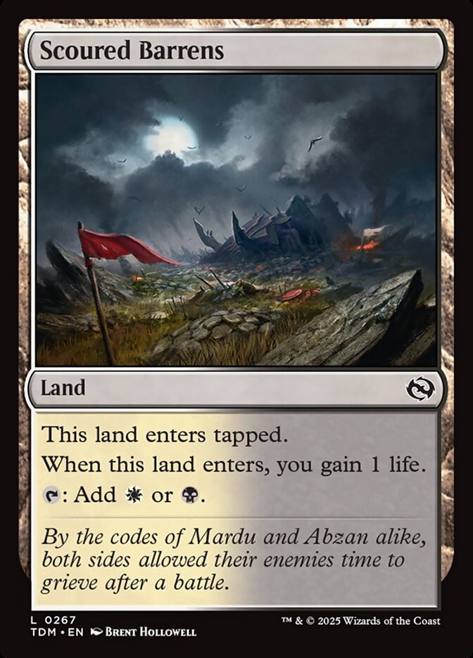 Scoured Barrens - carta Magic The Gathering