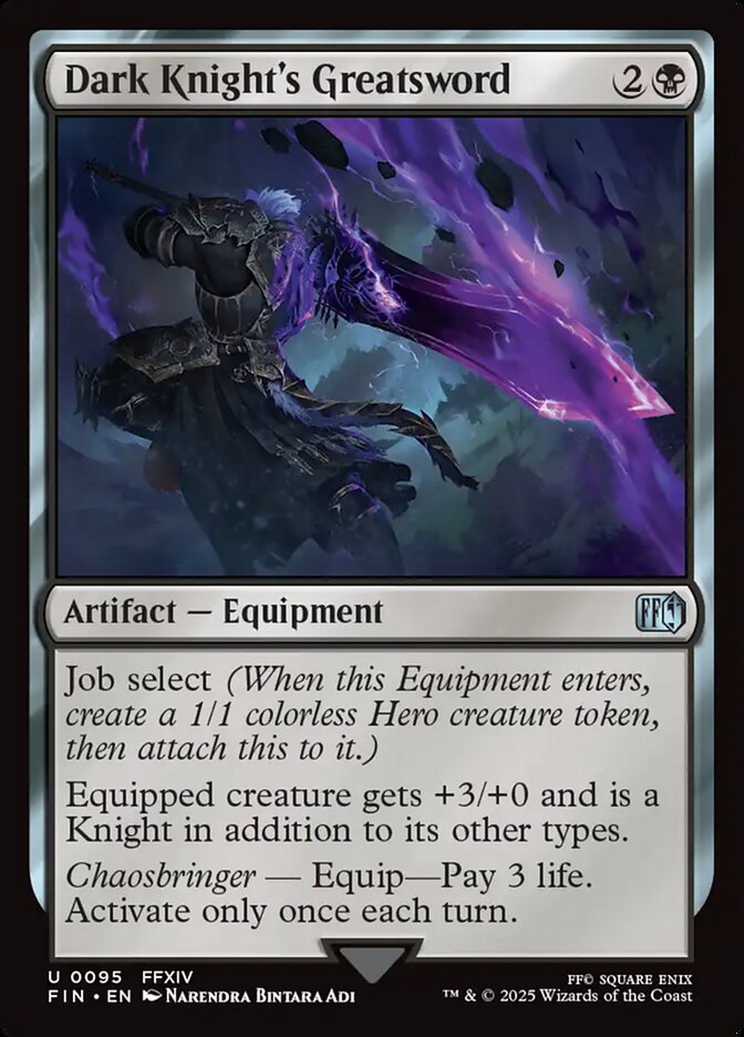 Dark Knight's Greatsword - carta Magic The Gathering