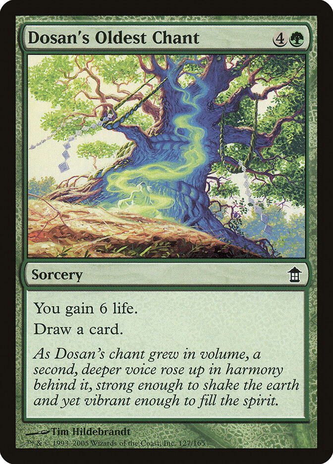 Dosan's Oldest Chant - carta Magic The Gathering
