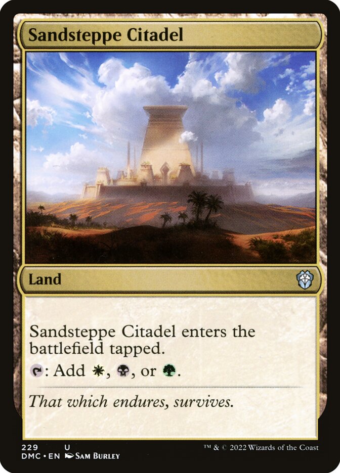 Sandsteppe Citadel - carta Magic The Gathering