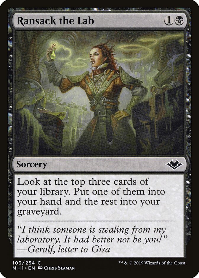 Ransack the Lab - carta Magic The Gathering