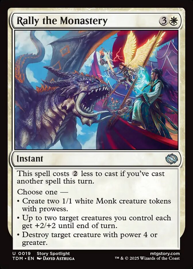 Rally the Monastery - carta Magic The Gathering