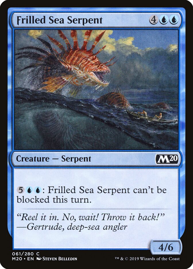 Frilled Sea Serpent - carta Magic The Gathering