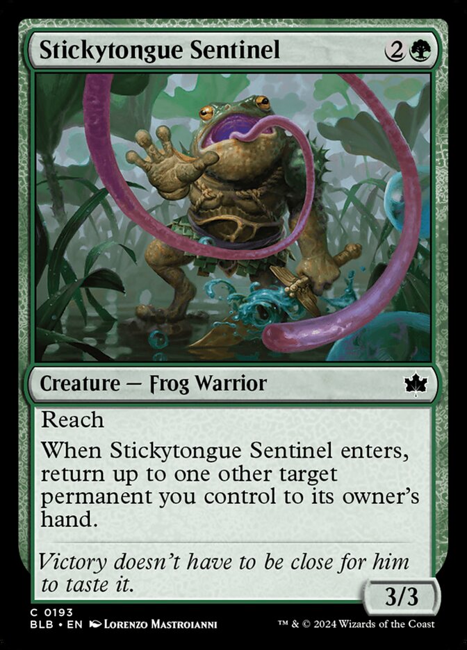 Stickytongue Sentinel - carta Magic The Gathering