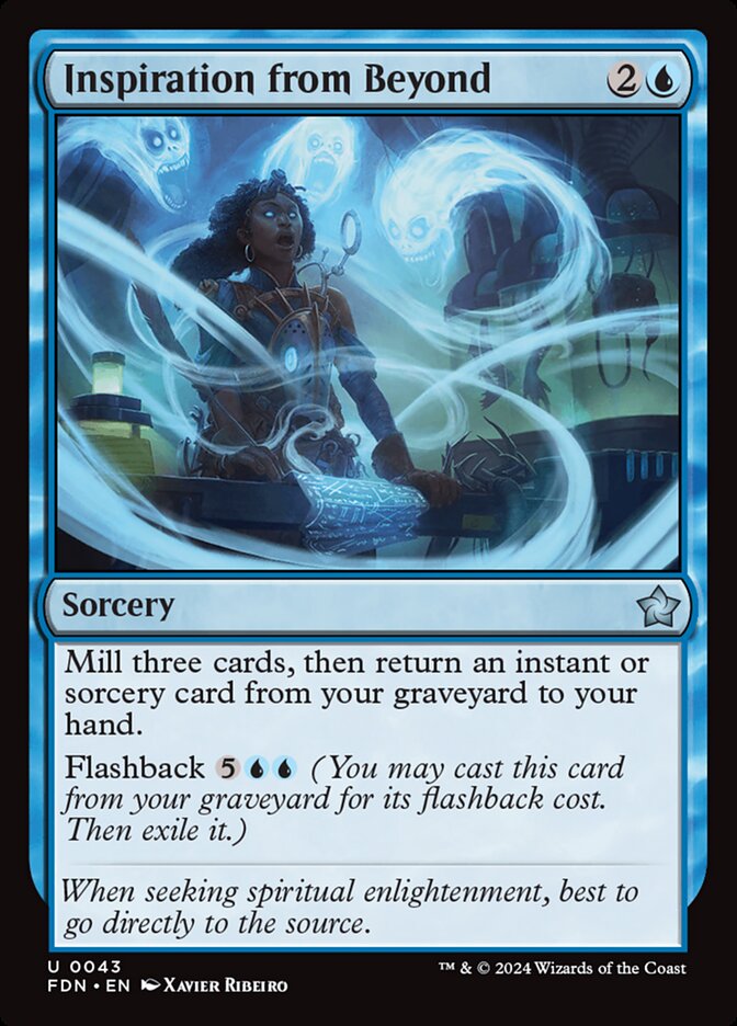 Inspiration from Beyond - carta Magic The Gathering