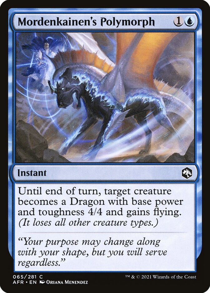 Mordenkainen's Polymorph - carta Magic The Gathering