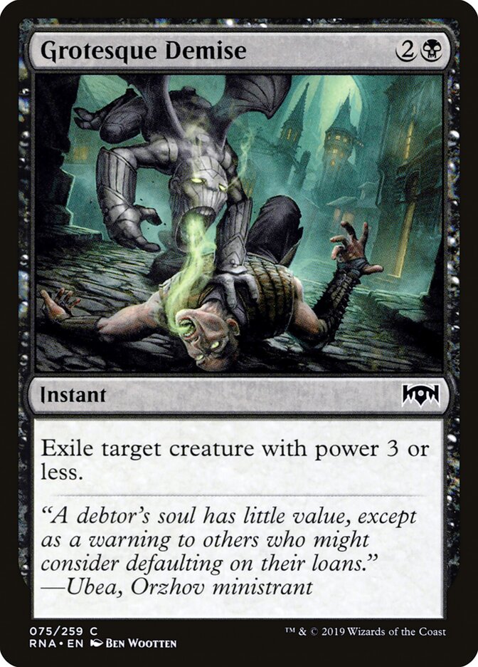 Grotesque Demise - carta Magic The Gathering