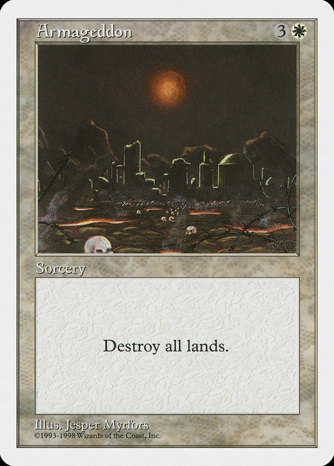 Armageddon - carta Magic The Gathering