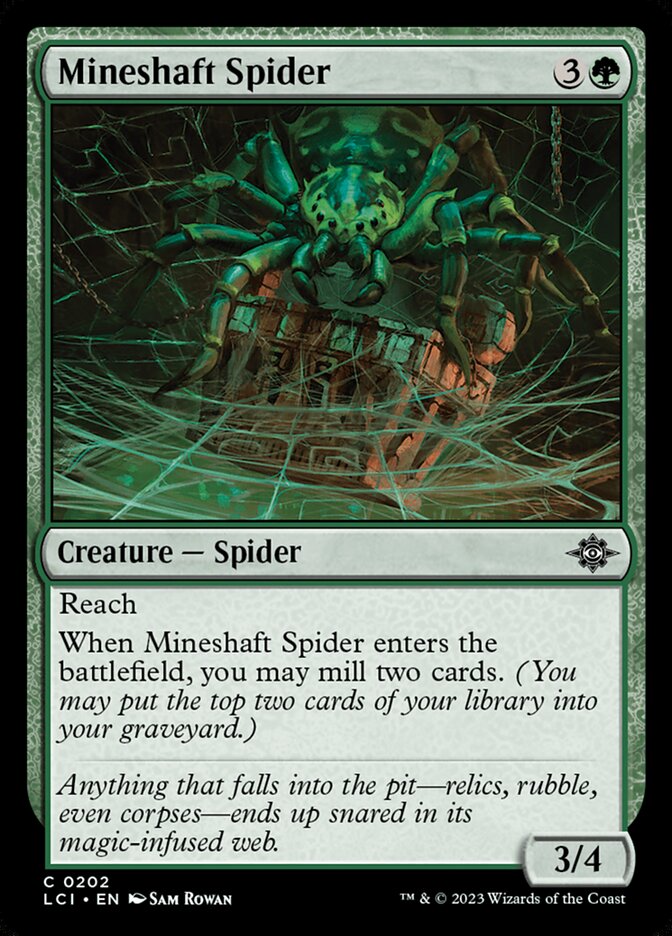 Mineshaft Spider - carta Magic The Gathering