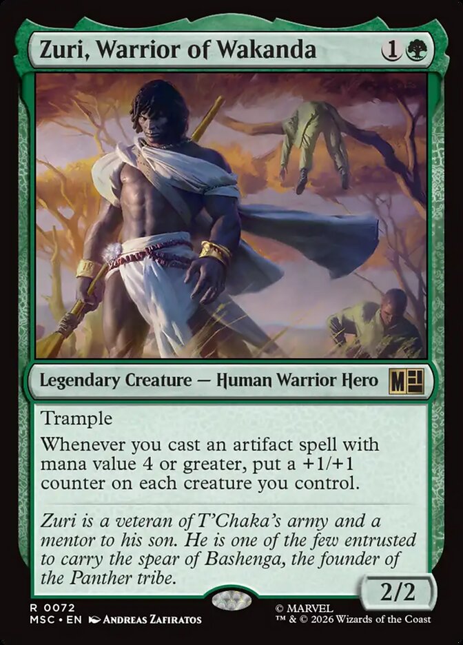 Zuri, Warrior of Wakanda - carta Magic The Gathering