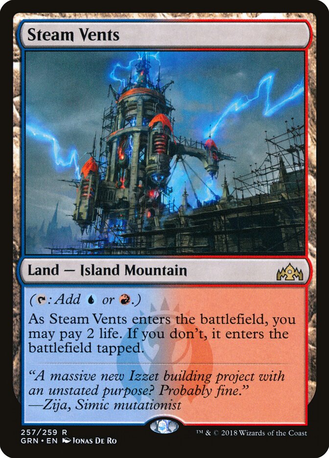 Steam Vents - carta Magic The Gathering