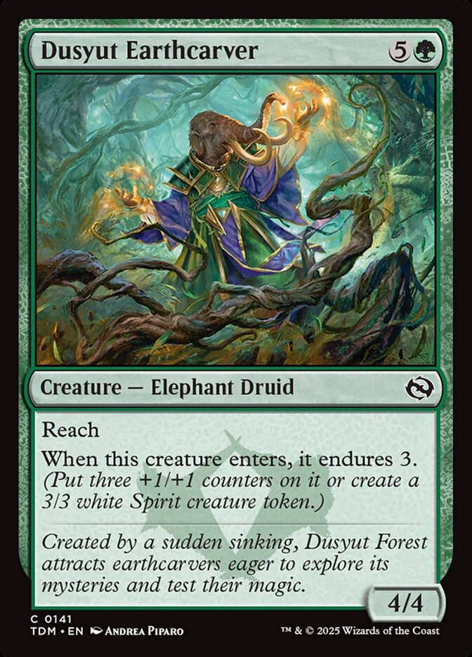 Dusyut Earthcarver - carta Magic The Gathering