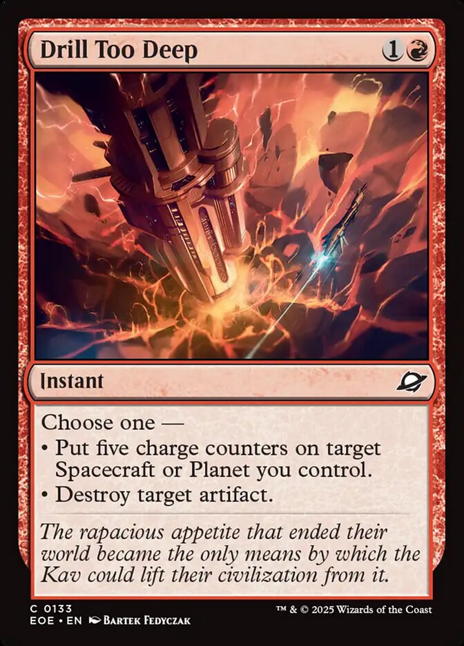 Drill Too Deep - carta Magic The Gathering